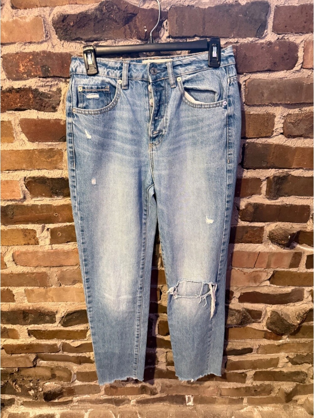 Garage Light Wash Distressed Denim Jeans Size 3